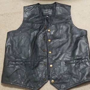 Mens Medium leather vest